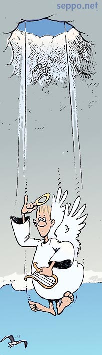  Hole in the Ozone Layer, keywords:
 Hole ozone layer angel falling freon falling angel cartoon