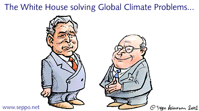  George W. Bush and Dick Cheney solving Global Climate Problems, keywords:
 George W. Bush and Dick Cheney Global warming Climate Problems
