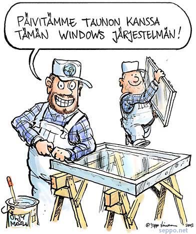  Windows-järjestelmän päivitys, keywords:
 Windows-järjestelmä päivitys ikkuna korjaus ekotehokkuus ekotehokas ympäristöä säästävä materiaalitehokkuus luonnonvarat säästö pilapiirros