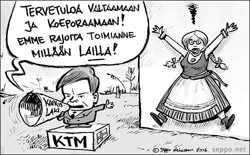 Pekkarinen KTM ja uraanikaivokset, keywords:
 Kauppa- ja teollisuusministeriö Mauri Pekkarinen Suomi-neito kaivoslaki kaivos louhinta uraani kulta malmi