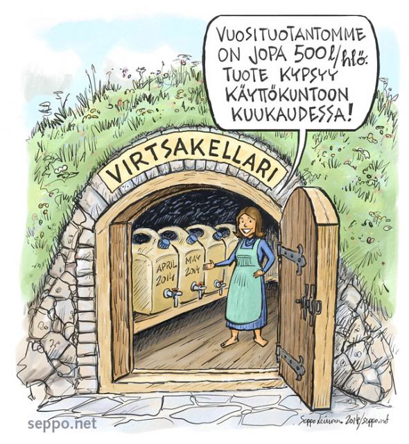  Virtsan varastointi, keywords:
 virtsa pissa kierrätys ravinteet typpi fosfori säilytys kestävä viljely kompostikäymälä piirros